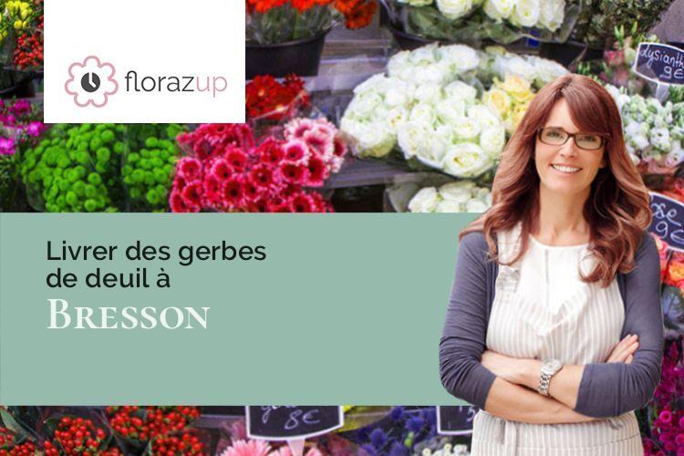 compositions florales pour un enterrement à Bresson (Isère/38320)