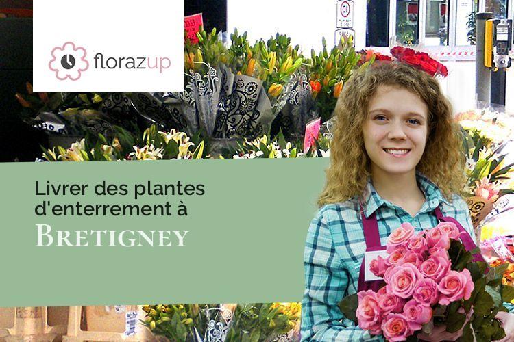 créations de fleurs pour un décès à Bretigney (Doubs/25250)