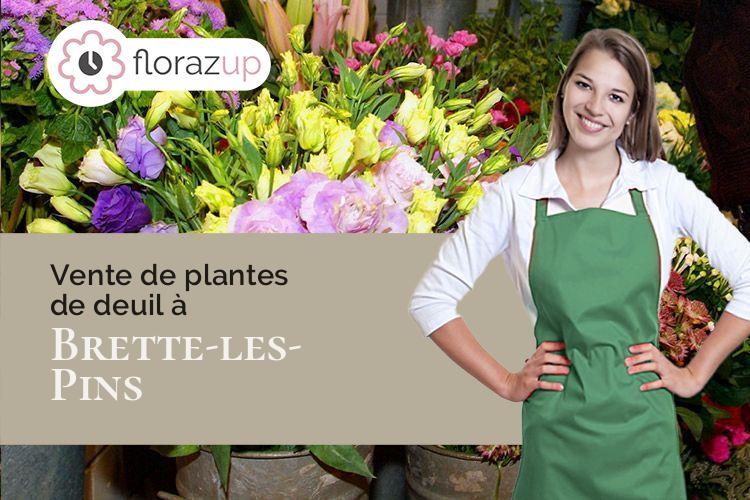 couronnes de fleurs pour un enterrement à Brette-les-Pins (Sarthe/72250)