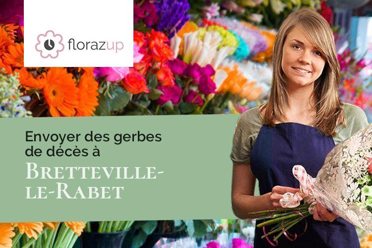 créations florales pour un décès à Bretteville-le-Rabet (Calvados/14190)