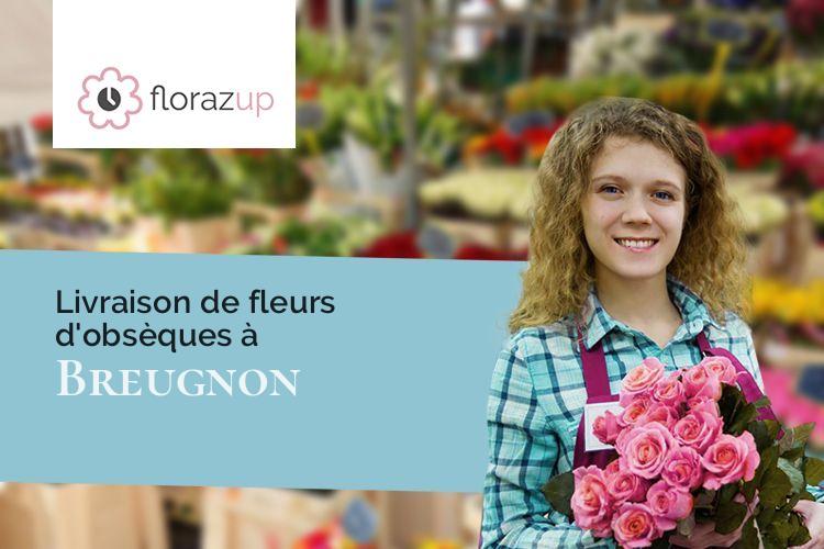 créations florales pour des funérailles à Breugnon (Nièvre/58460)