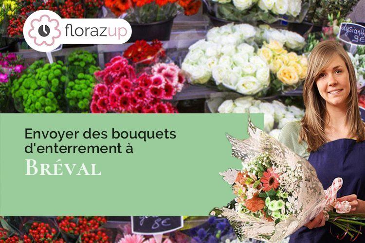 fleurs deuil pour une crémation à Bréval (Yvelines/78980)