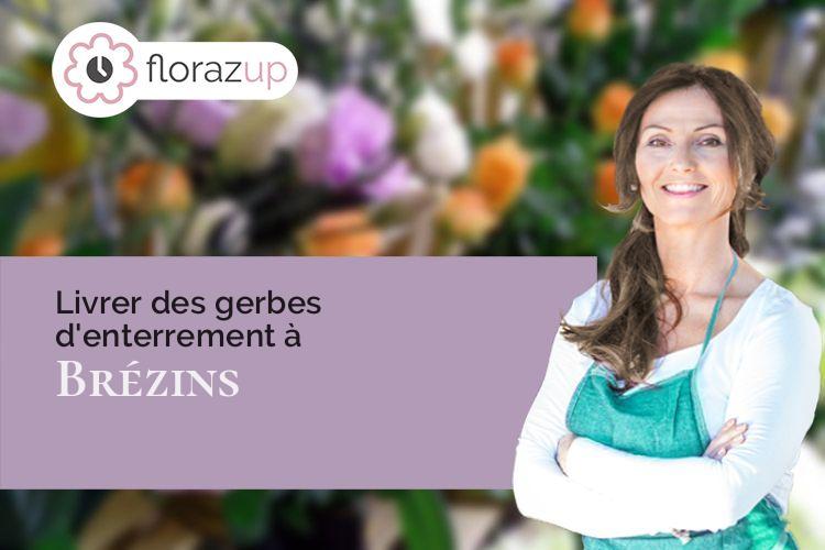 coeur de fleurs pour des obsèques à Brézins (Isère/38590)