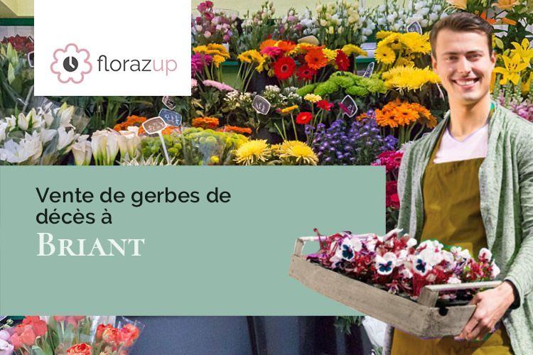 compositions florales pour un décès à Briant (Saône-et-Loire/71110)