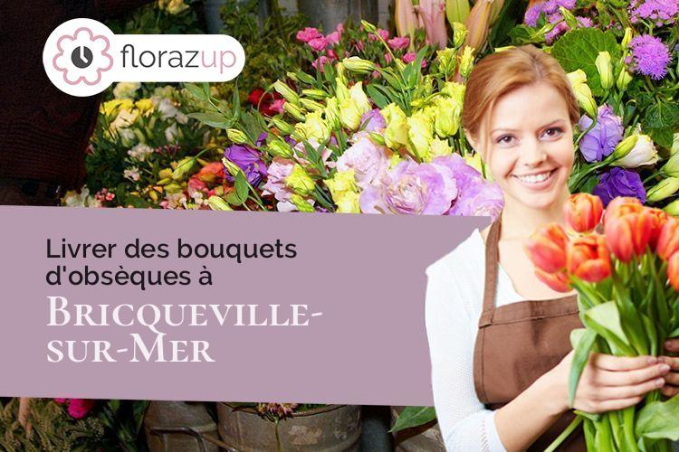 créations florales pour des obsèques à Bricqueville-sur-Mer (Manche/50290)