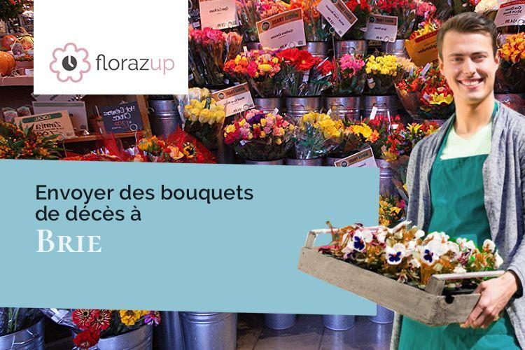 couronnes de fleurs pour des funérailles à Brie (Deux-Sèvres/79100)