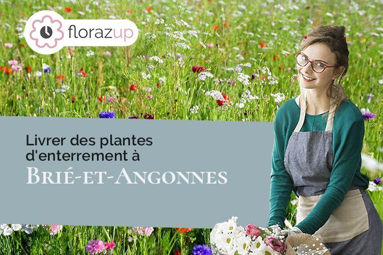 croix de fleurs pour des funérailles à Brié-et-Angonnes (Isère/38320)
