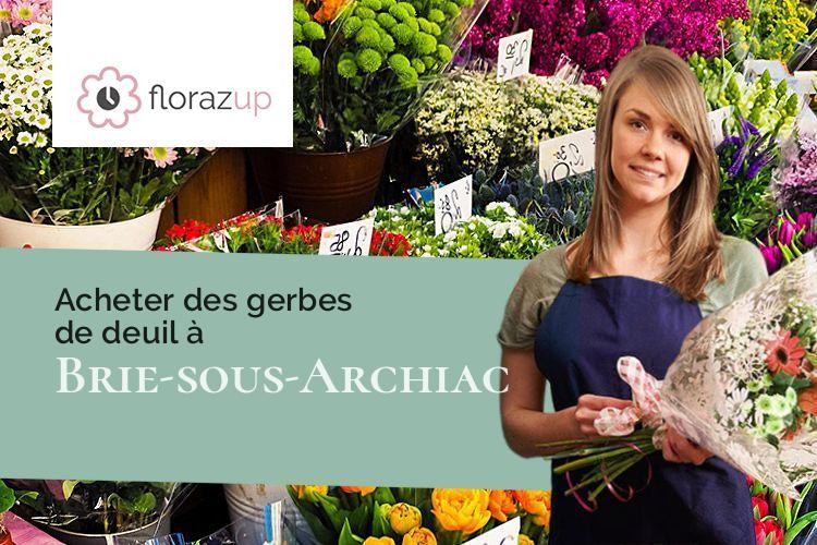 couronnes florales pour un deuil à Brie-sous-Archiac (Charente-Maritime/17520)