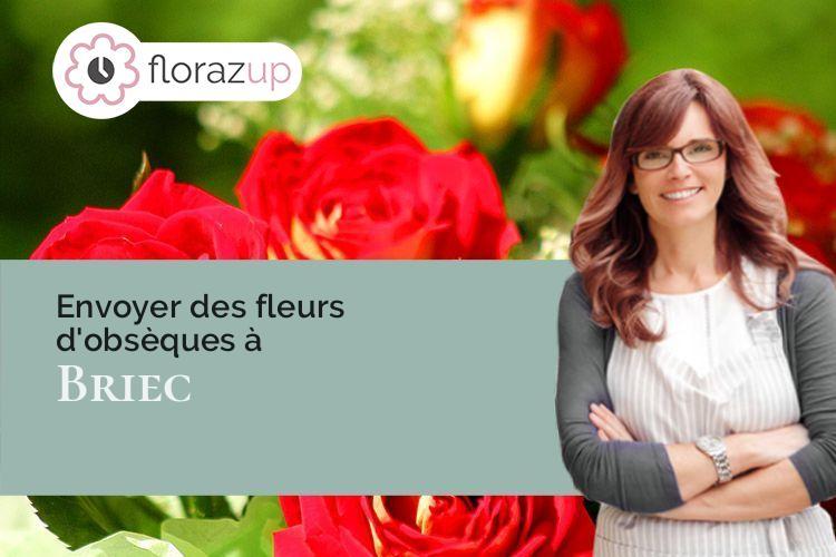 coupes de fleurs pour un enterrement à Briec (Finistère/29510)