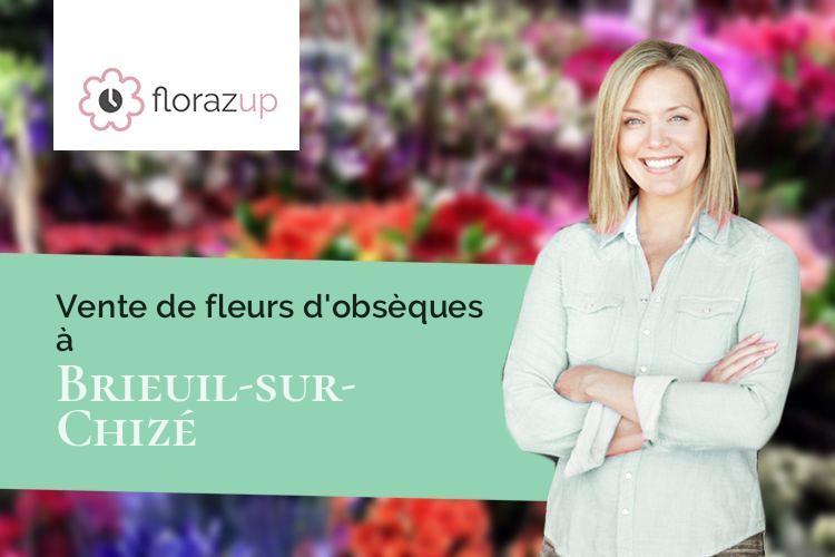 couronnes florales pour un décès à Brieuil-sur-Chizé (Deux-Sèvres/79170)