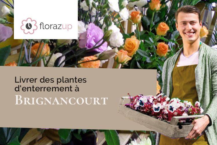 croix de fleurs pour des obsèques à Brignancourt (Val-d'Oise/95640)