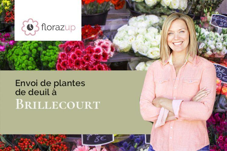 couronnes florales pour un décès à Brillecourt (Aube/10240)