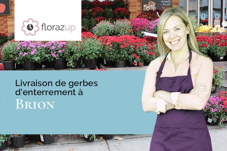 coeurs de fleurs pour un enterrement à Brion (Isère/38590)