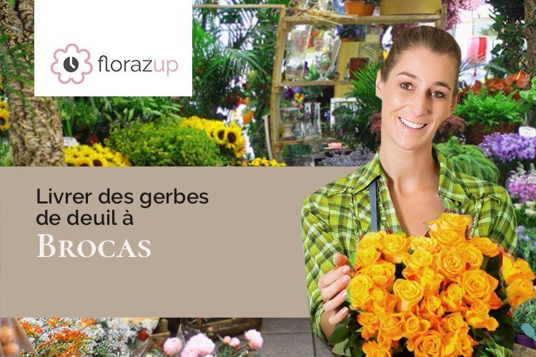 bouquets de fleurs pour un décès à Brocas (Landes/40420)