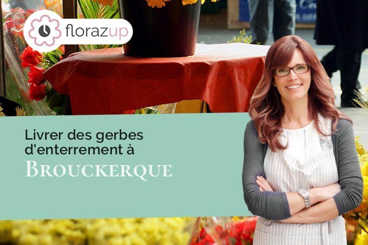 coeur de fleurs pour un deuil à Brouckerque (Nord/59630)