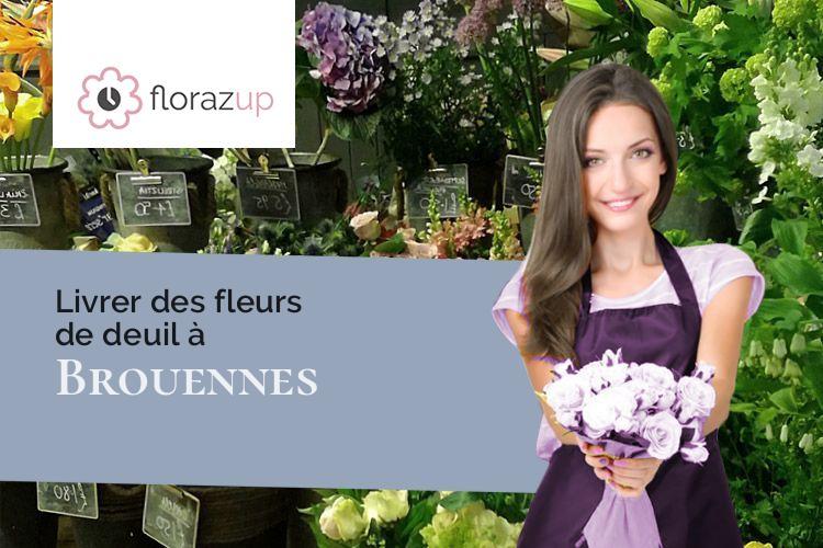 coupes de fleurs pour un deuil à Brouennes (Meuse/55700)