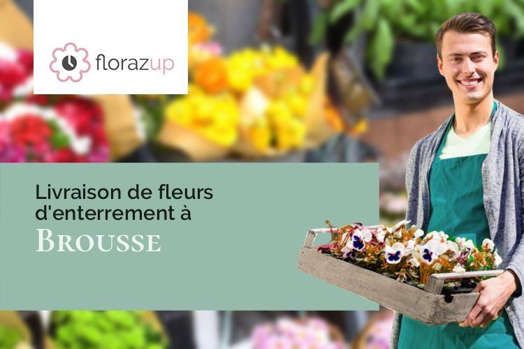 coupes de fleurs pour un enterrement à Brousse (Puy-de-Dôme/63490)