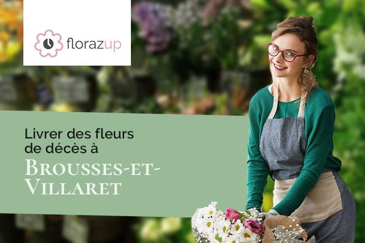 coupes de fleurs pour un décès à Brousses-et-Villaret (Aude/11390)