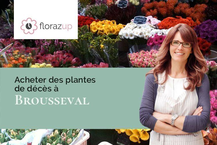 compositions florales pour un décès à Brousseval (Haute-Marne/52130)