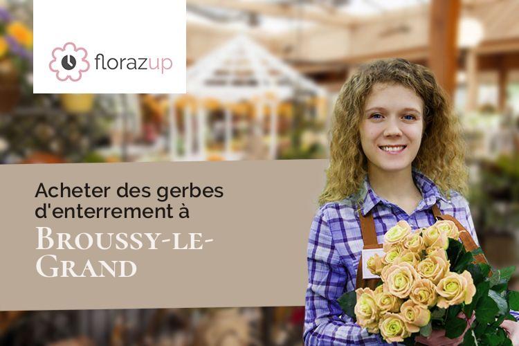 plantes pour un décès à Broussy-le-Grand (Marne/51230)