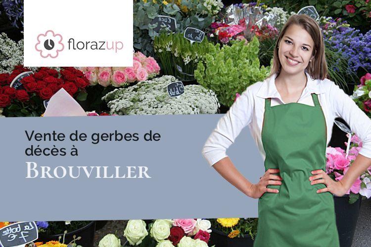 compositions de fleurs pour un deuil à Brouviller (Moselle/57119)