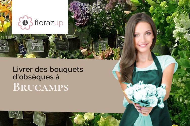 créations florales pour un deuil à Brucamps (Somme/80690)