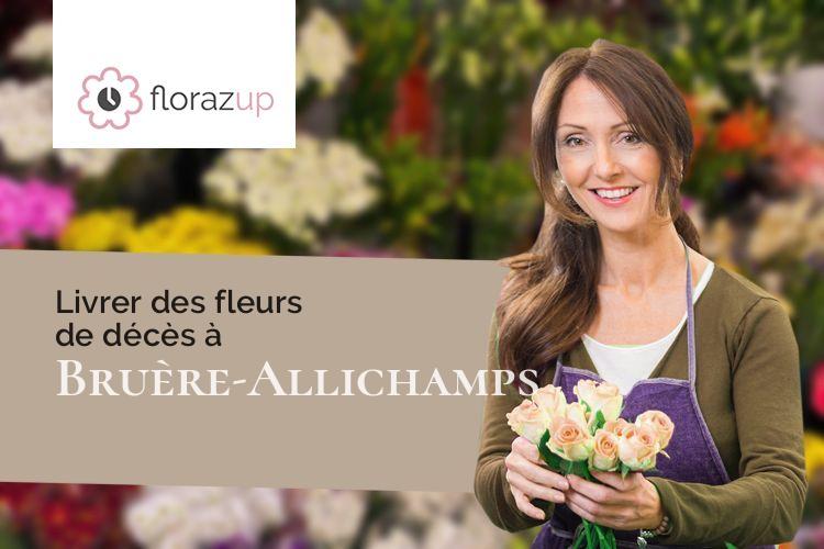 créations de fleurs pour des obsèques à Bruère-Allichamps (Cher/18200)