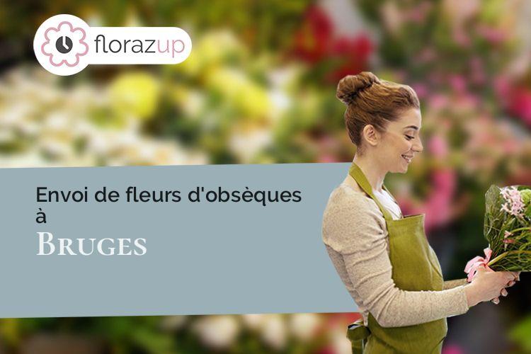 coupes de fleurs pour un enterrement à Bruges (Gironde/33520)