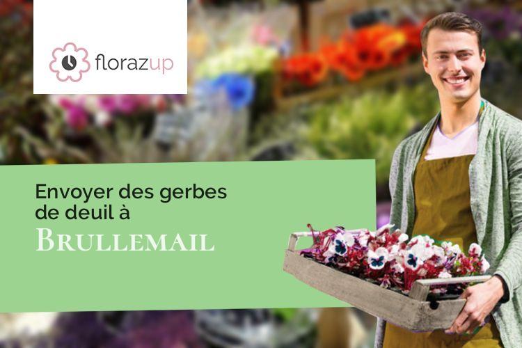 compositions de fleurs pour un décès à Brullemail (Orne/61390)