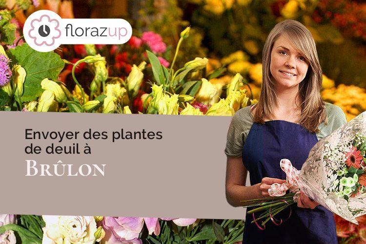gerbes de fleurs pour un enterrement à Brûlon (Sarthe/72350)