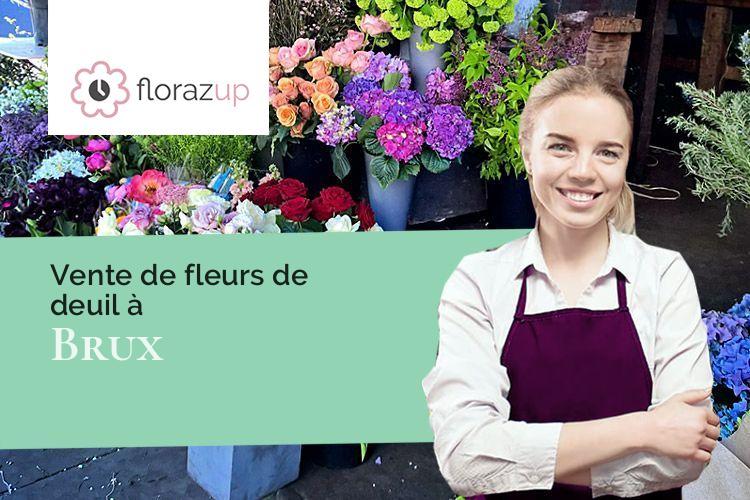 créations florales pour un deuil à Brux (Vienne/86510)