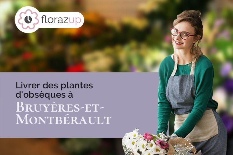 couronnes florales pour des obsèques à Bruyères-et-Montbérault (Aisne/02860)