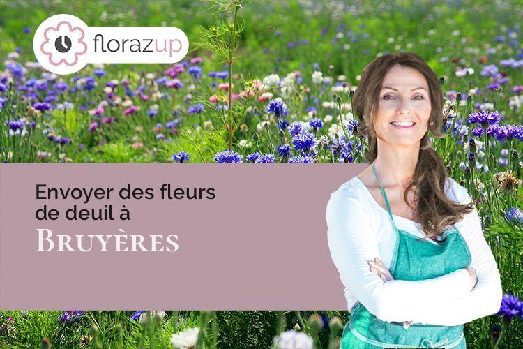 bouquets de fleurs pour des obsèques à Bruyères (Vosges/88600)