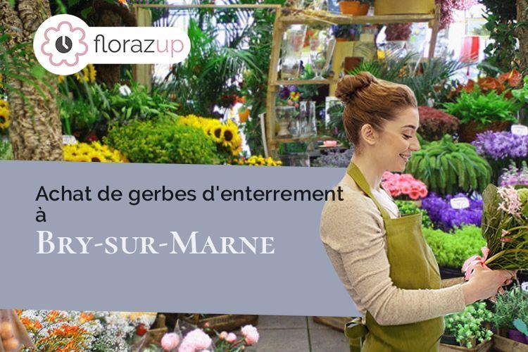 créations florales pour un décès à Bry-sur-Marne (Val-de-Marne/94360)