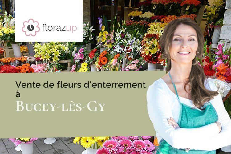 couronnes florales pour des obsèques à Bucey-lès-Gy (Haute-Saône/70700)