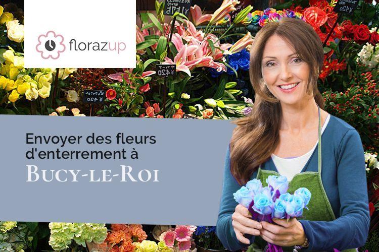 compositions de fleurs pour des funérailles à Bucy-le-Roi (Loiret/45410)