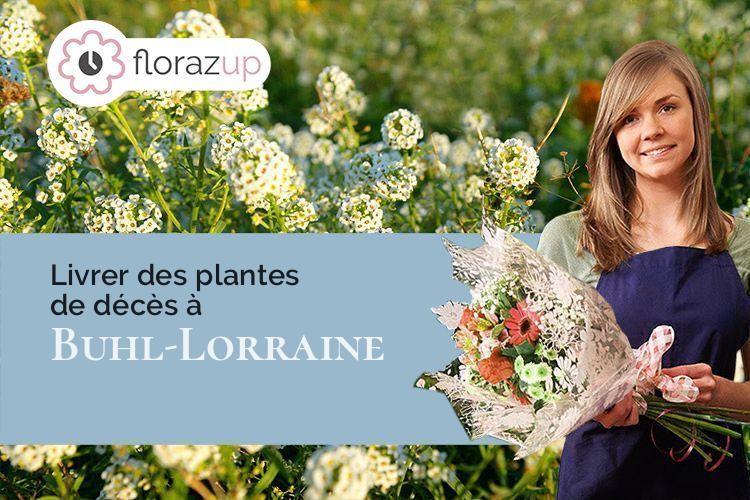 couronnes florales pour une crémation à Buhl-Lorraine (Moselle/57400)