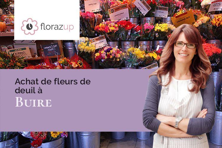 coeurs de fleurs pour un décès à Buire (Aisne/02500)