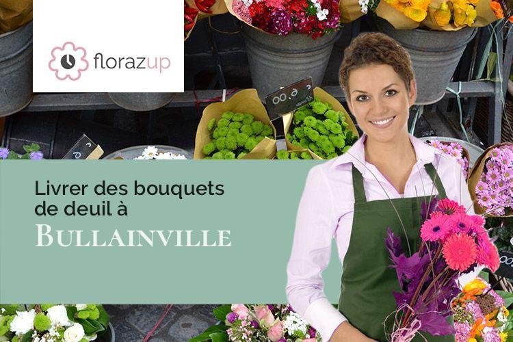 couronnes de fleurs pour des funérailles à Bullainville (Eure-et-Loir/28800)