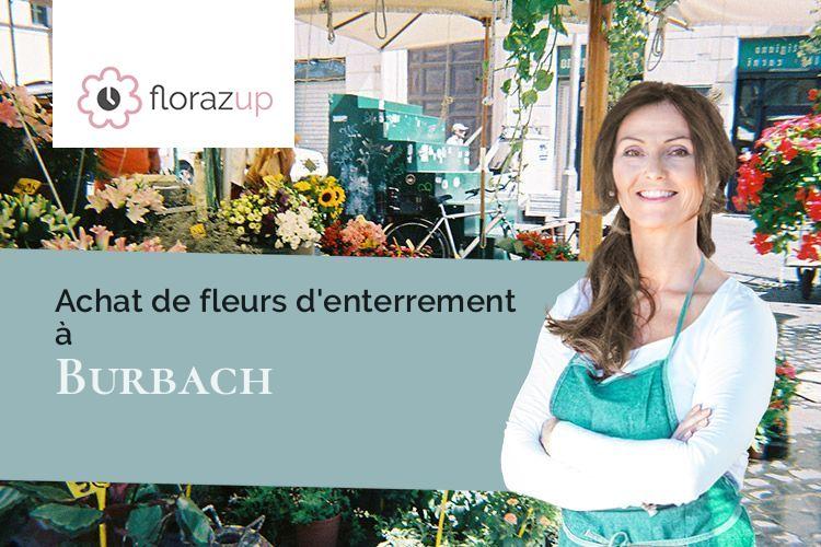 couronnes de fleurs pour un décès à Burbach (Bas-Rhin/67260)