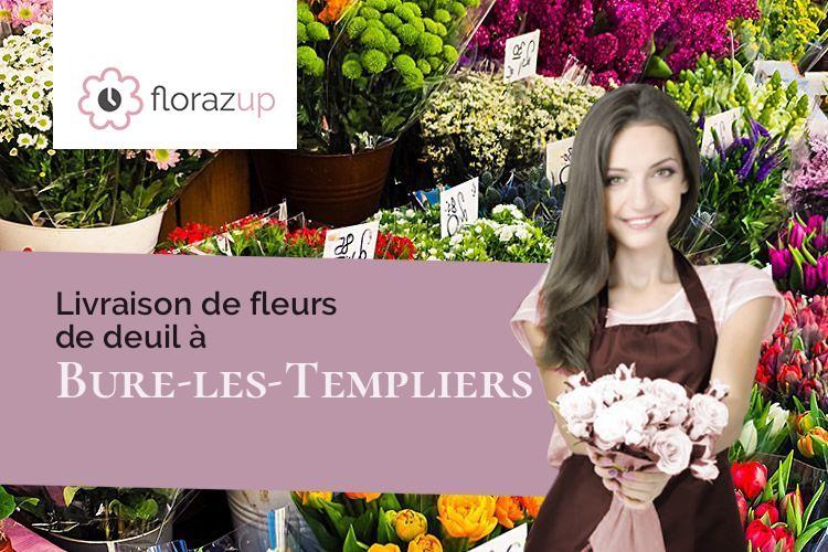 compositions de fleurs pour des obsèques à Bure-les-Templiers (Côte-d'Or/21290)