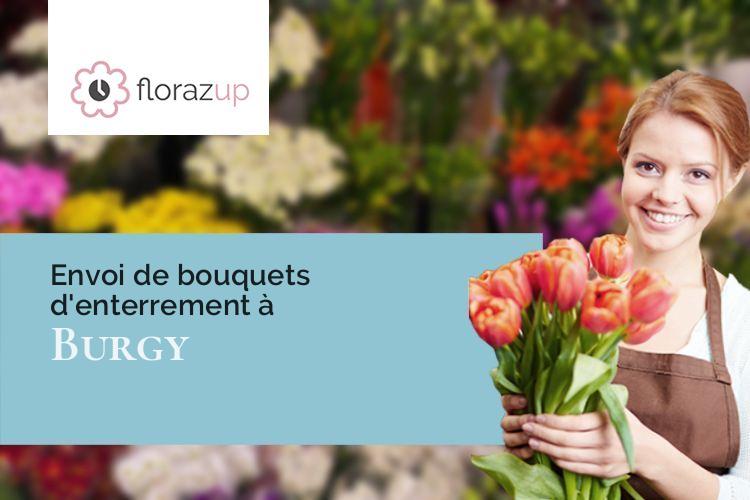 créations florales pour un enterrement à Burgy (Saône-et-Loire/71260)