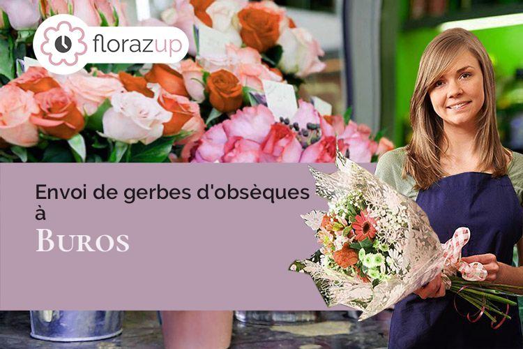 gerbes de fleurs pour un enterrement à Buros (Pyrénées-Atlantiques/64160)