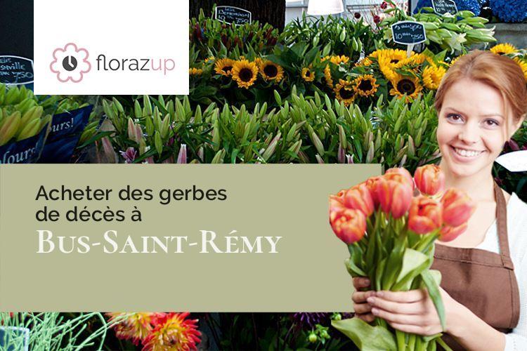 fleurs deuil pour un décès à Bus-Saint-Rémy (Eure/27630)