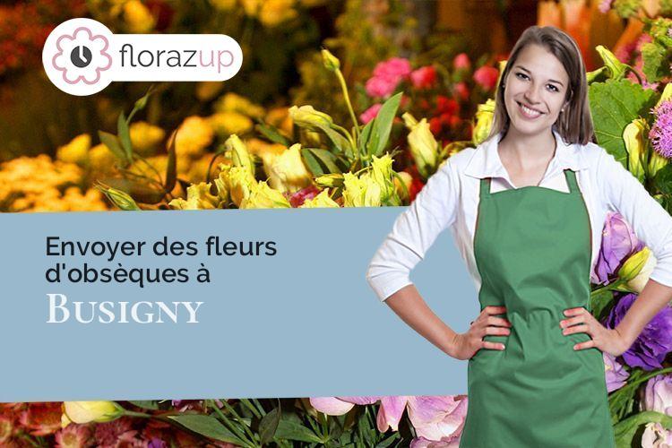 couronnes florales pour des funérailles à Busigny (Nord/59137)