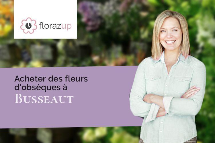 couronnes florales pour un enterrement à Busseaut (Côte-d'Or/21510)