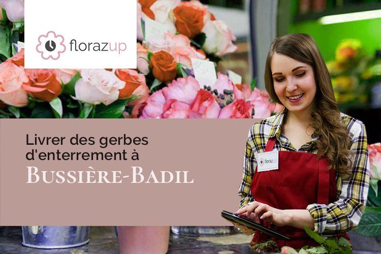 gerbes de fleurs pour un deuil à Bussière-Badil (Dordogne/24360)