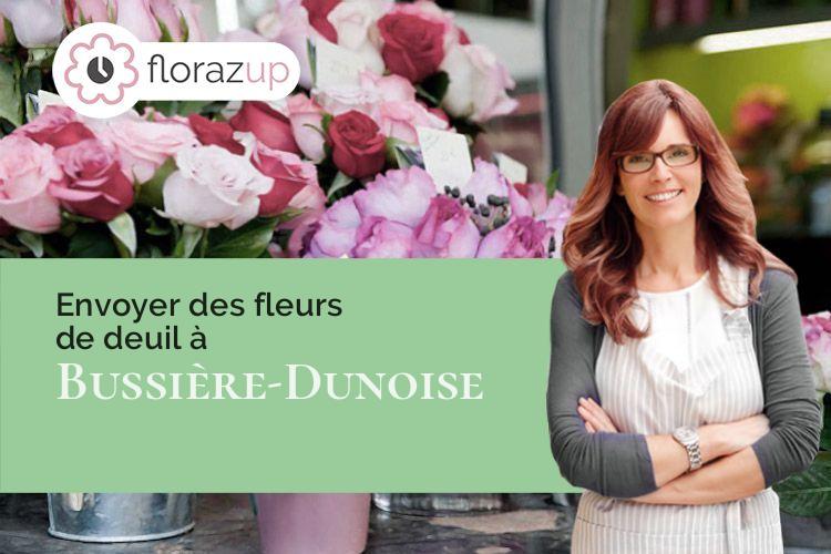 coeur de fleurs pour un décès à Bussière-Dunoise (Creuse/23320)
