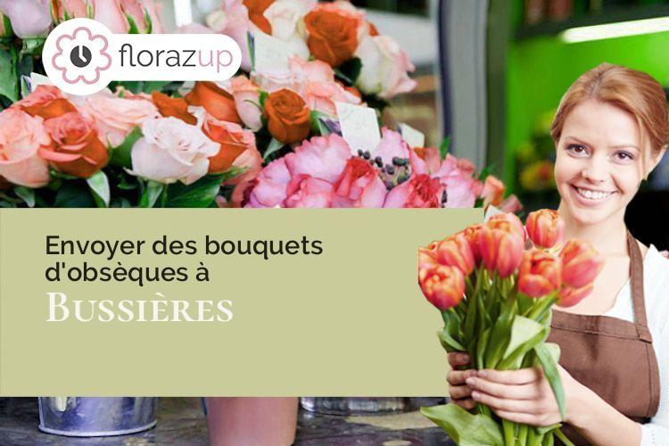 compositions de fleurs pour une crémation à Bussières (Loire/42510)