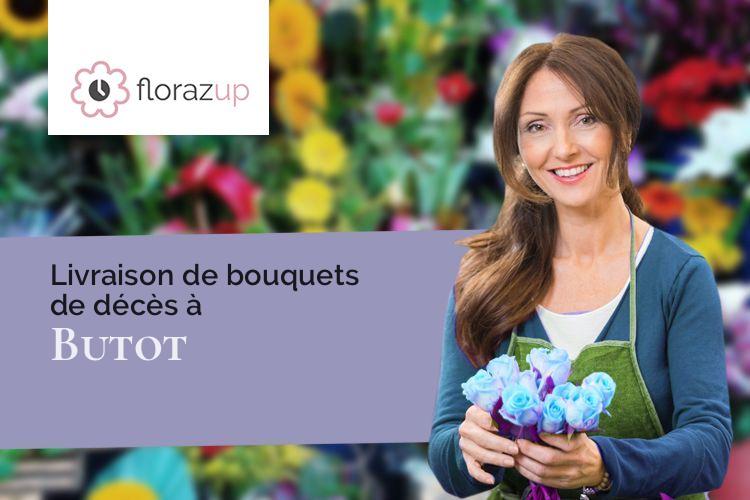 gerbes de fleurs pour un deuil à Butot (Seine-Maritime/76890)